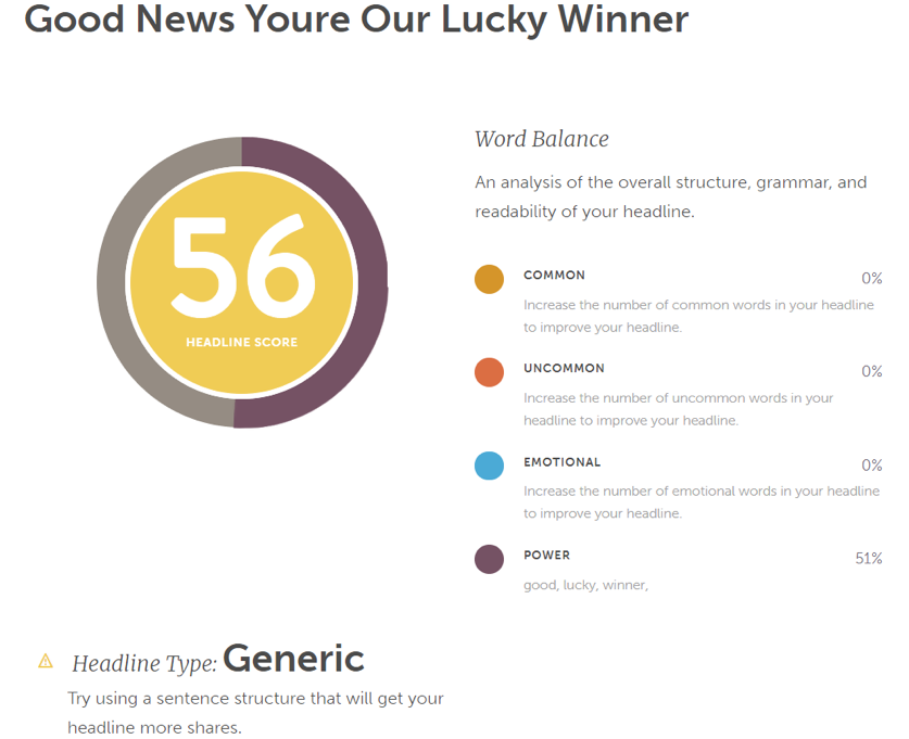 8. CoSchedule’s Email Subject Line Tester