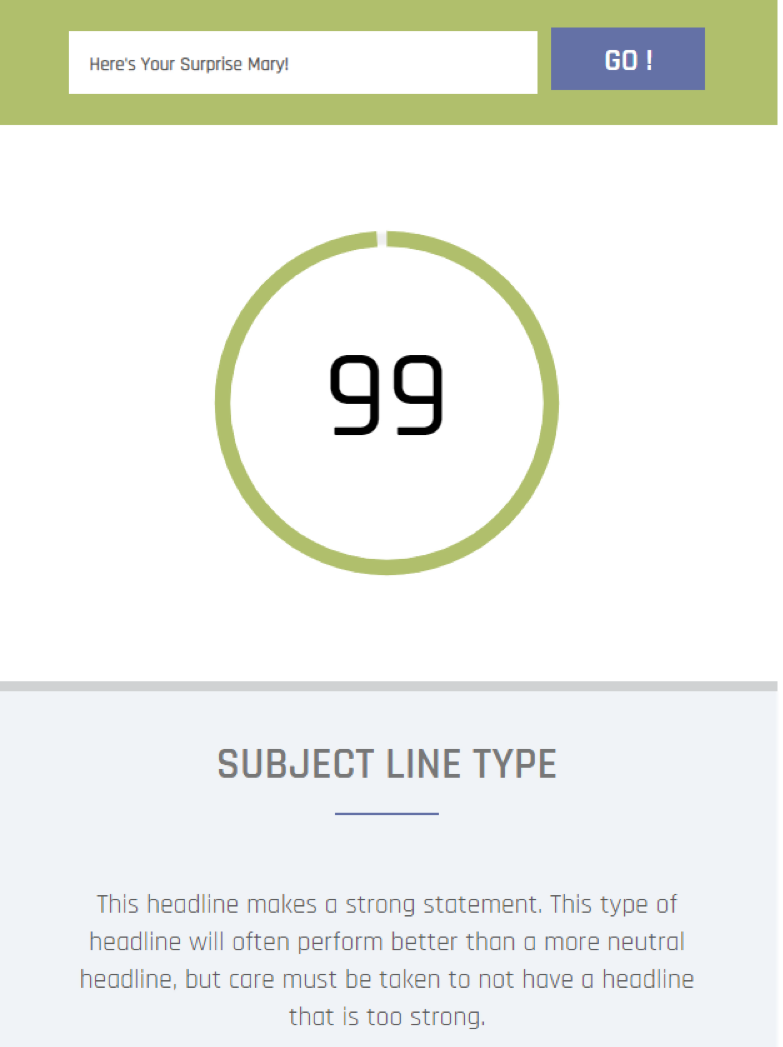 Email Subject Line Grader