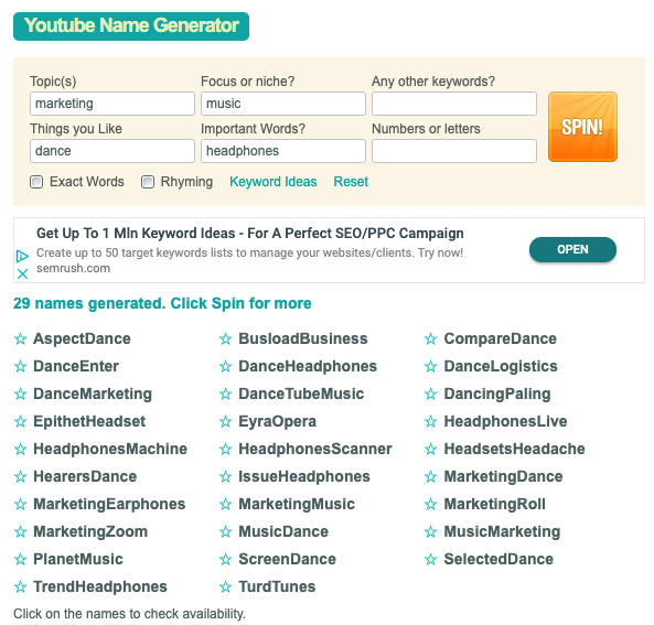 Top 5 YouTube Name Generator Tools | SkillsLab